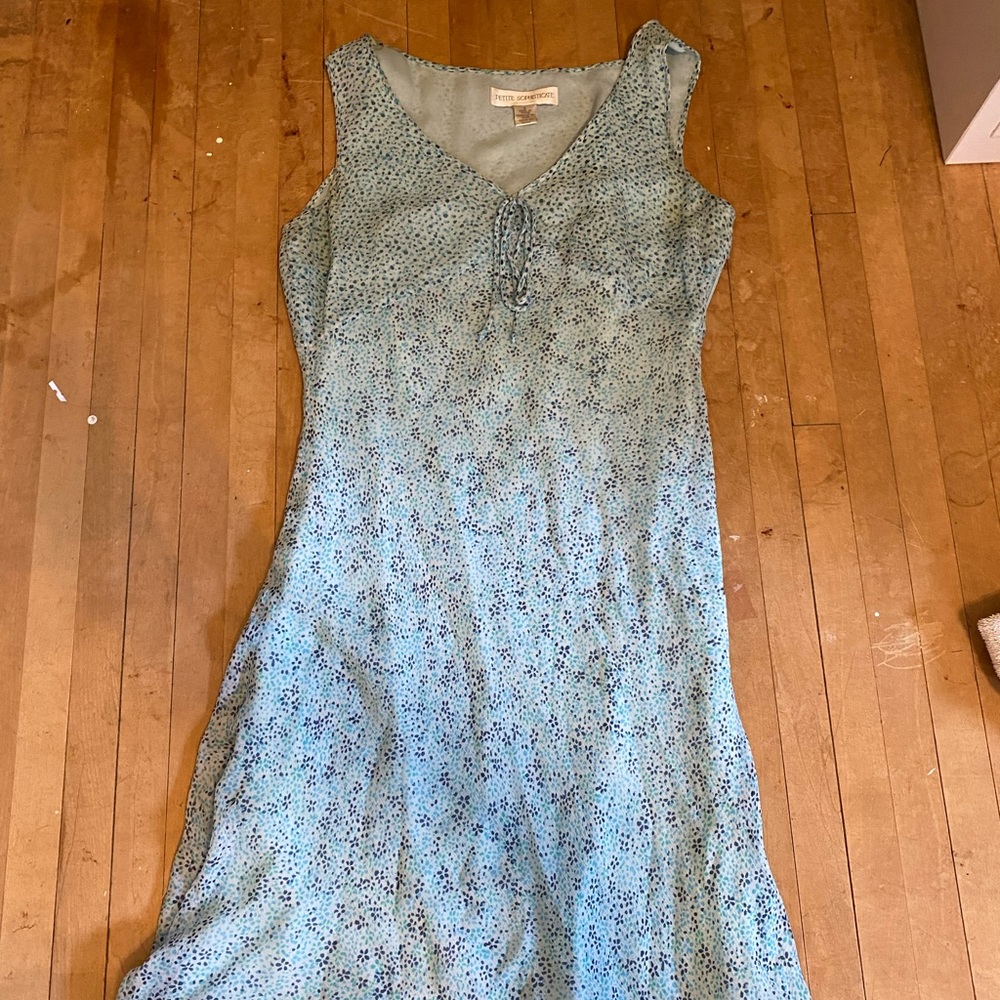 Blue Patterned Dress
